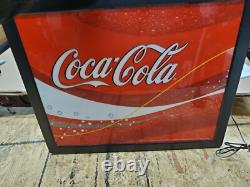 VINTAGE Coca Cola Classic Lighted Sign Display Advertisement