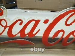 VINTAGE Coca Cola DRINKS classic Movie Theater Sign Display