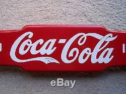 VINTAGE Coca-Cola Metal Door Push Bar 30. Very Good Used Condition
