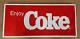 VINTAGE Coca Cola Sign Enjoy Coke A