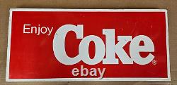 VINTAGE Coca Cola Sign Enjoy Coke A