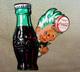 VINTAGE DRINK COCA COLA With SPRITE BOY & BOTTLE 12 METAL SODA, GASOLINE OIL SIGN