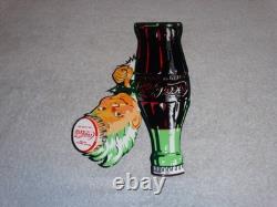 VINTAGE DRINK COCA COLA With SPRITE BOY & BOTTLE 12 METAL SODA, GASOLINE OIL SIGN