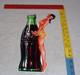 VINTAGE DRINK COCA COLA With WOMAN? & BOTTLE 14 METAL COKE SODA GASOLINE OIL SIGN