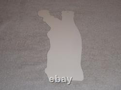 VINTAGE DRINK COCA COLA With WOMAN? & BOTTLE 14 METAL COKE SODA GASOLINE OIL SIGN