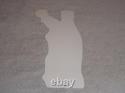 VINTAGE DRINK COCA COLA With WOMAN? & BOTTLE 14 METAL COKE SODA GASOLINE OIL SIGN