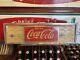 VINTAGE Drink Coca Cola Vending Machine Panel Sign Display