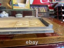 VINTAGE Drink Coca Cola Vending Machine Panel Sign Display