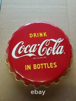 VINTAGE Drink Coca Cola in bottles 2005 Bottle Cap Sign A