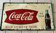VINTAGE ORIGINAL 1950's COCA COLA SIGN OF GOOD TASTE FISHTAIL LOGO SIGN 55x32
