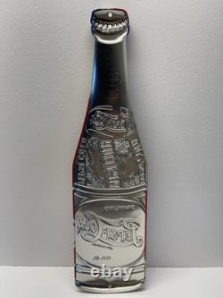VINTAGE PEPSI-COLA BOTTLE 12x3.5 COCA-COLA SODA POP PORCELAIN GAS OIL AD SIGN