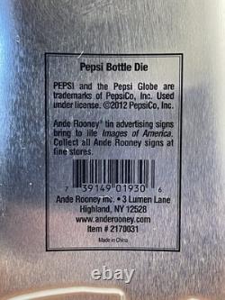 VINTAGE PEPSI-COLA BOTTLE 12x3.5 COCA-COLA SODA POP PORCELAIN GAS OIL AD SIGN