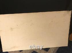 VINTAGE SERVE COCA COLA SO EASY CARDBOARD SIGN 20 x 36 HORIZONTAL 1950's