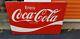 VINTAGE Tin enjoy Coca Cola Sign panel 36 x 24 1B