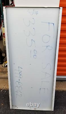 VINTAGE Tin enjoy coca cola refreshment center drive in Menu Board Sign 21 x 45