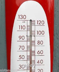 Vtg 1950's Drink Coca-cola Sign Of Good Taste Refresh Yourself Cigar Thermometer