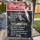 VTG Coca Cola Advertising Chalkboard Menu Sign 27.75x19.5 Soda Mancave