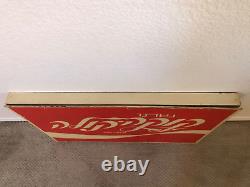 Very RARE Antique Old 1960s Coca Cola Coke Sign, Hebrew Israel Jewish WOW