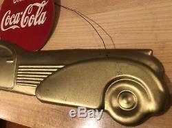 Very rare 1930s Kay display Coca-Cola sign Automobile art deco