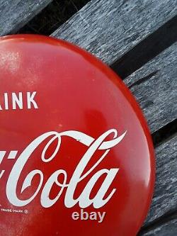 Vintage 16 Coca Cola Button Sign, Coke Sign, A-M 2-51