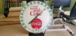 Vintage 18 diameter Coke Thermometer