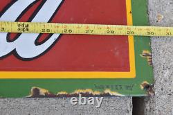 Vintage 1920s DRINK Coca Cola Coke SODA POP SSP Porcelain Advertising Sign