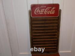 Vintage 1930 Drink Coca Cola Menu Wooden Sign By Kay Displays Inc