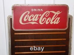 Vintage 1930 Drink Coca Cola Menu Wooden Sign By Kay Displays Inc