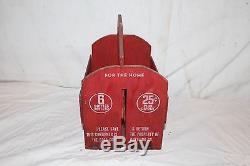 Vintage 1930's Wood Coca Cola Soda Pop 6 Bottle Carrier SignNice Condition
