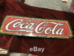 Vintage 1930s CLASSIC Coca Cola sign (from Lifelong Collectors PC)