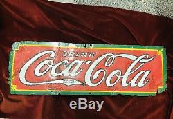 Vintage 1930s CLASSIC Coca Cola sign (from Lifelong Collectors PC)