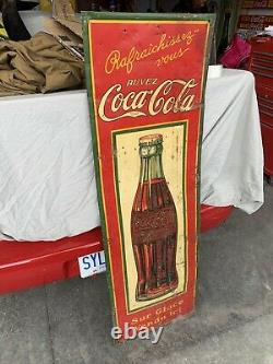 Vintage 1930s Coke Bottle Sign