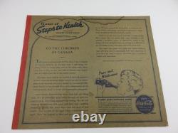 Vintage 1938 Coca-Cola Steps To Health Ad Game Board Sign Canada Soda Coke