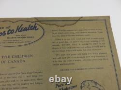 Vintage 1938 Coca-Cola Steps To Health Ad Game Board Sign Canada Soda Coke