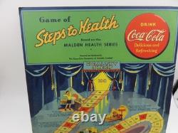 Vintage 1938 Coca-Cola Steps To Health Ad Game Board Sign Canada Soda Coke