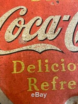 Vintage 1939 Coca Cola Silhouette Thermometer Advertising Sign