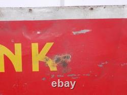 Vintage 1939 Drink Coca Cola Embossed Metal Sign