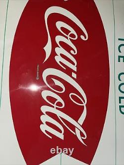 Vintage 1940/50's, Fishtail Coca-Cola Sign, Coke Sign, 27 5/8 x 19 3/4