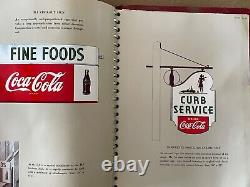 Vintage 1940's Coca-Cola Bottlers Advertising Sign Poster Handbook Binder Coke