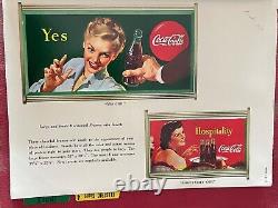 Vintage 1940's Coca-Cola Bottlers Advertising Sign Poster Handbook Binder Coke