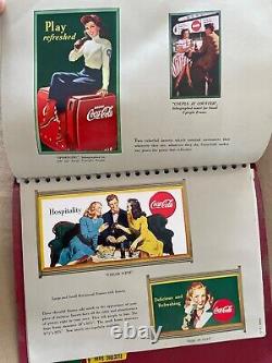 Vintage 1940's Coca-Cola Bottlers Advertising Sign Poster Handbook Binder Coke