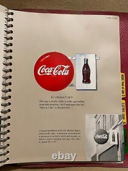 Vintage 1940's Coca-Cola Bottlers Advertising Sign Poster Handbook Binder Coke