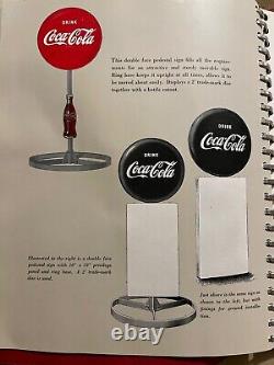 Vintage 1940's Coca-Cola Bottlers Advertising Sign Poster Handbook Binder Coke