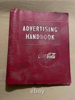 Vintage 1940's Coca-Cola Bottlers Advertising Sign Poster Handbook Binder Coke