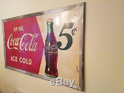 Vintage 1940's Coca Cola sign