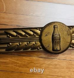 Vintage 1940s Coca Cola Advertising 1941 Sign With Kay Frame Orignal As Found