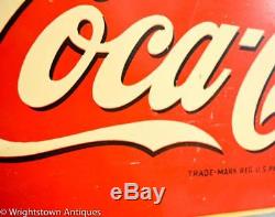 Vintage 1941 Coca Cola COKE Soda Pop Gas Station 34 Metal Sign