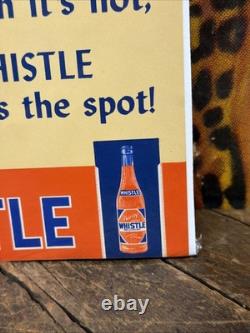 Vintage 1941 Whistle Orange Sign Coca Cola Coke 7up Pepsi Orange Crush Dr Pepper