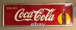 Vintage 1949 Coca-Cola Vintage Metal GAS OIL SODA 2'x5