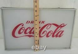 Vintage 1950-60's Drink Coca-Cola Advertising Light Up Sign Price Brothers Inc